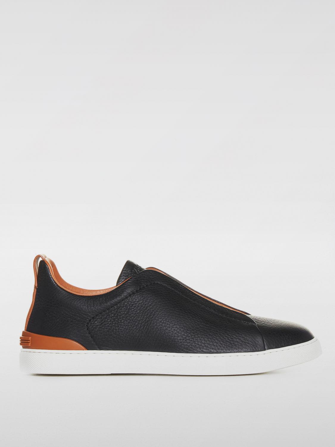 Shop Zegna Sneakers  Men Color Black In Schwarz