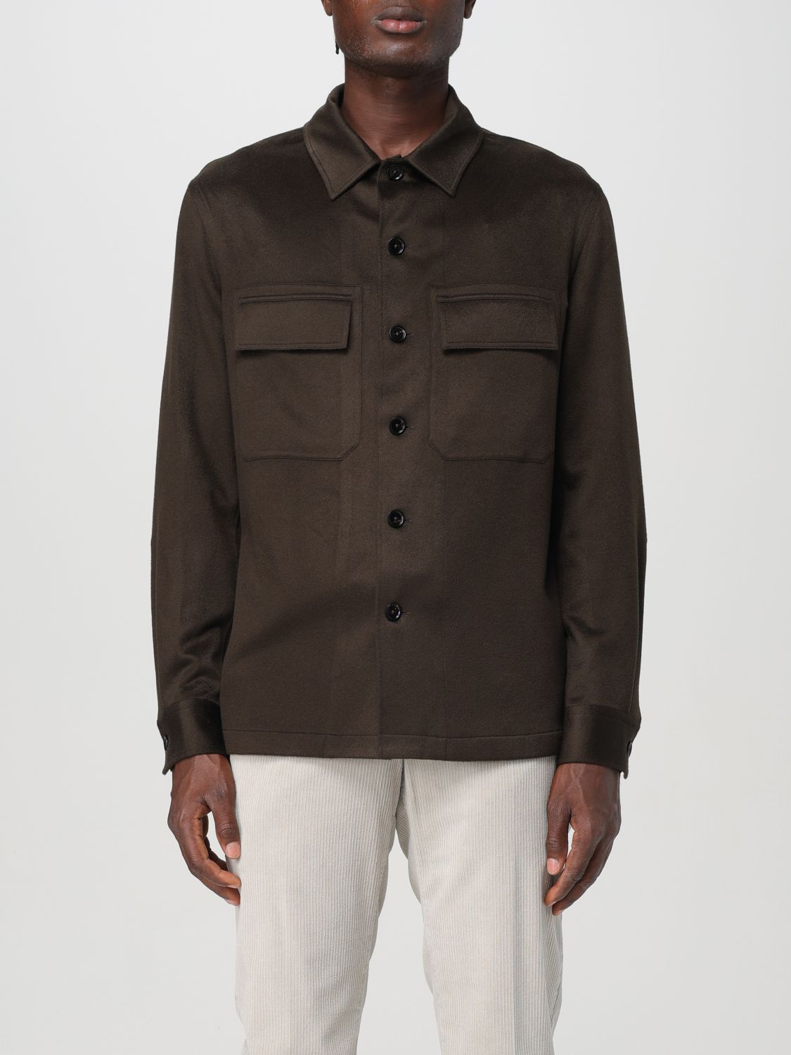 Zegna Shirt  Men Color Hazel In Haselnuss