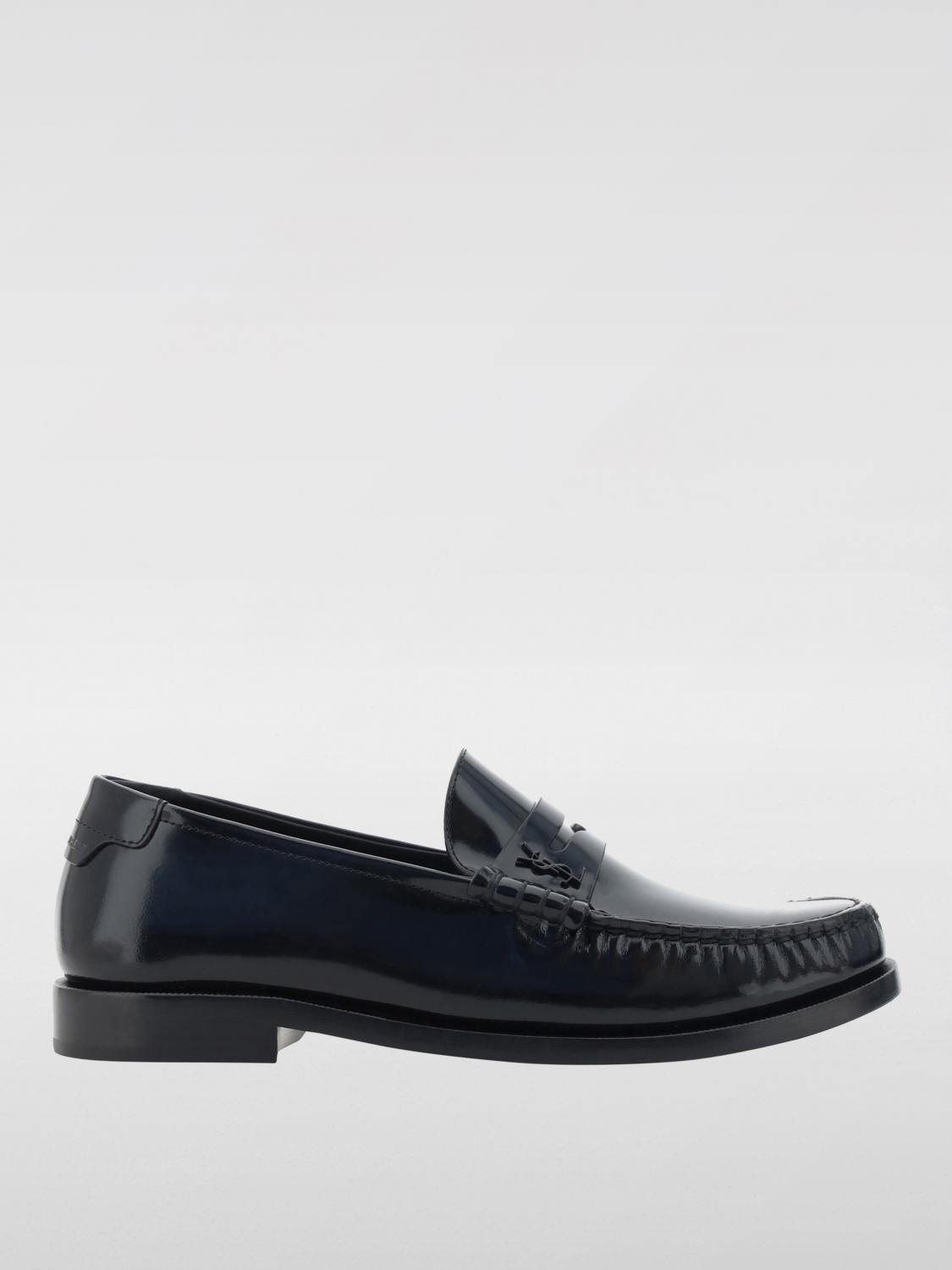 Shop Saint Laurent Loafers  Woman Color Black In Schwarz