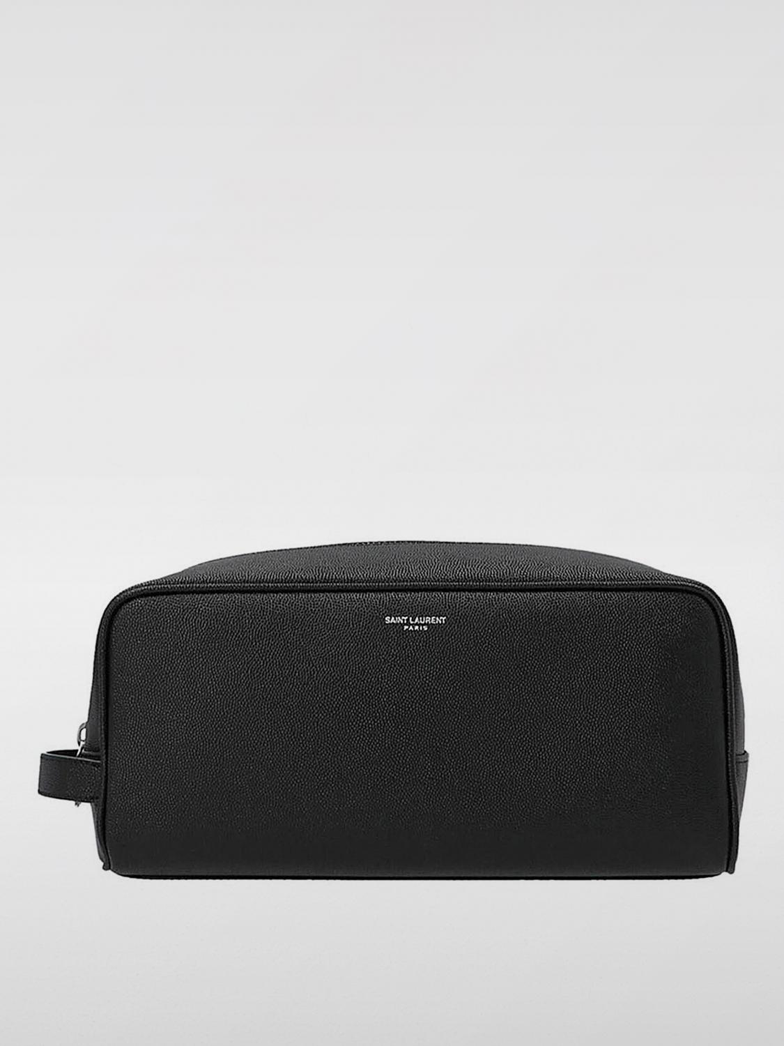 Saint Laurent Men Logo Beauty Case In Black
