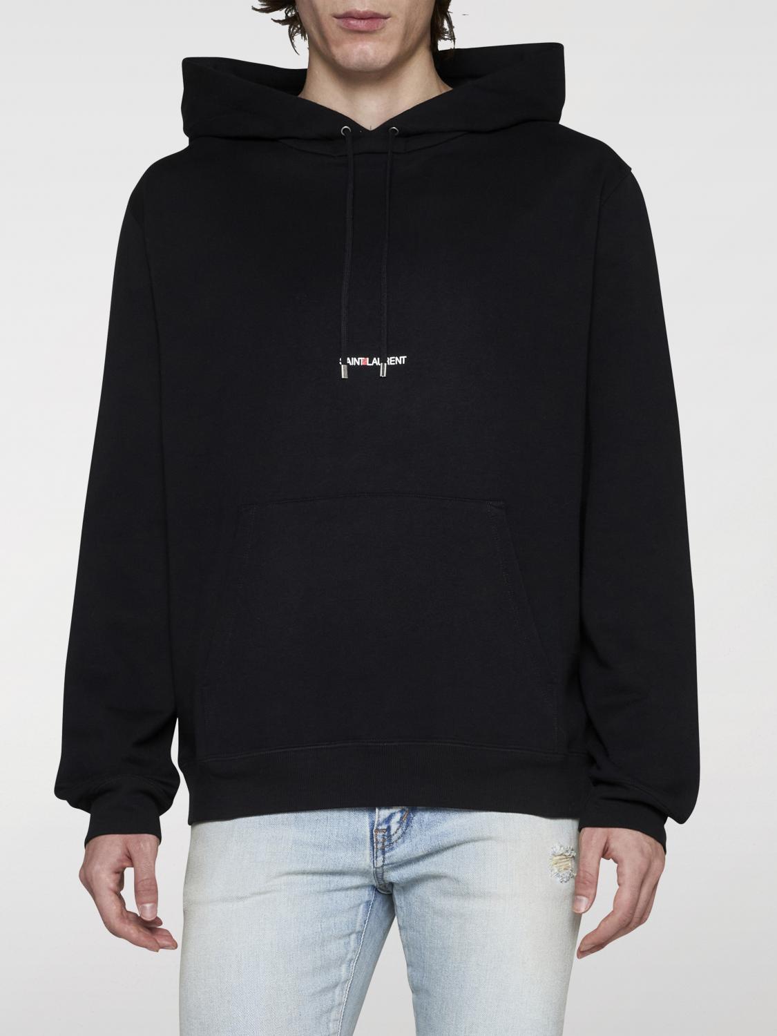 Shop Saint Laurent Sweatshirt  Men Color Black In Schwarz