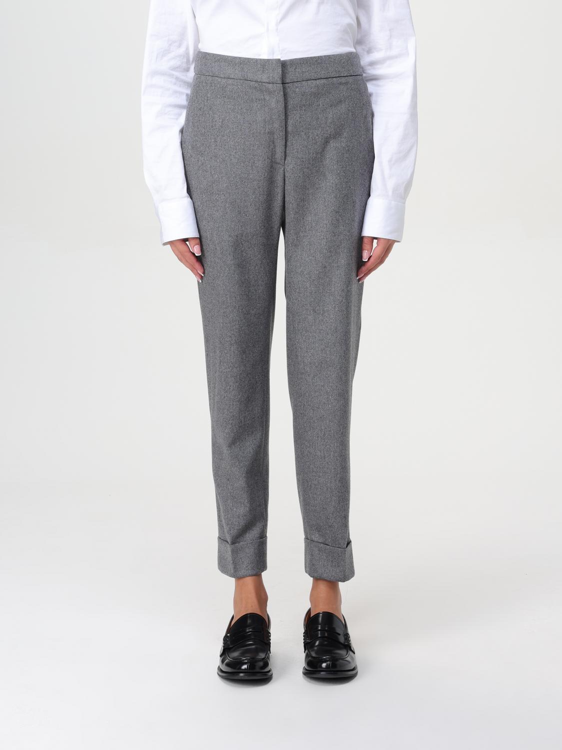 Shop Pt Torino Pants  Woman Color Grey In Grau