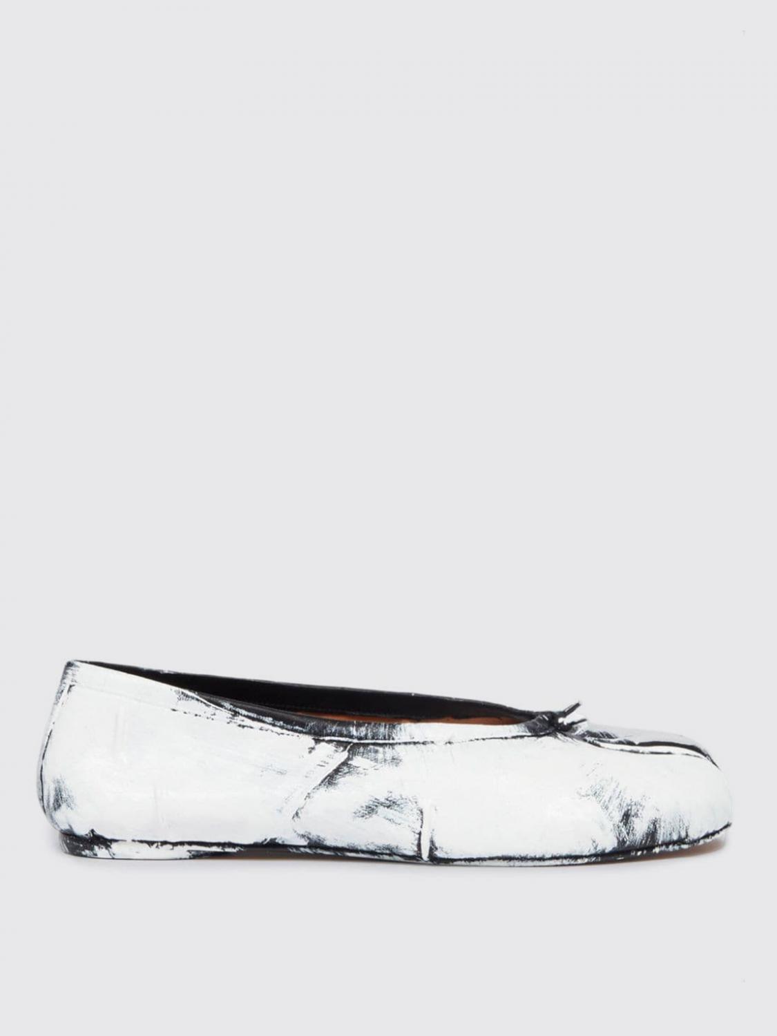 Shop Maison Margiela Ballet Flats  Woman Color Black In Schwarz