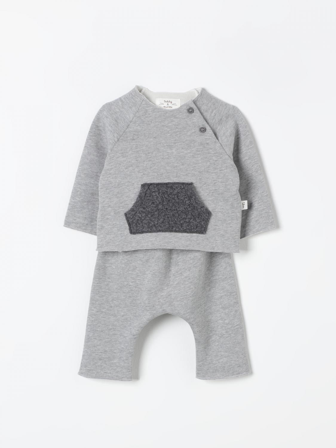 Shop Teddy & Minou Jumpsuit  Kids Color Grey In Grau