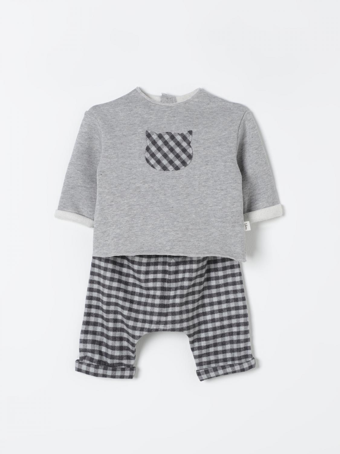 Shop Teddy & Minou Jumpsuit  Kids Color Grey In Grau