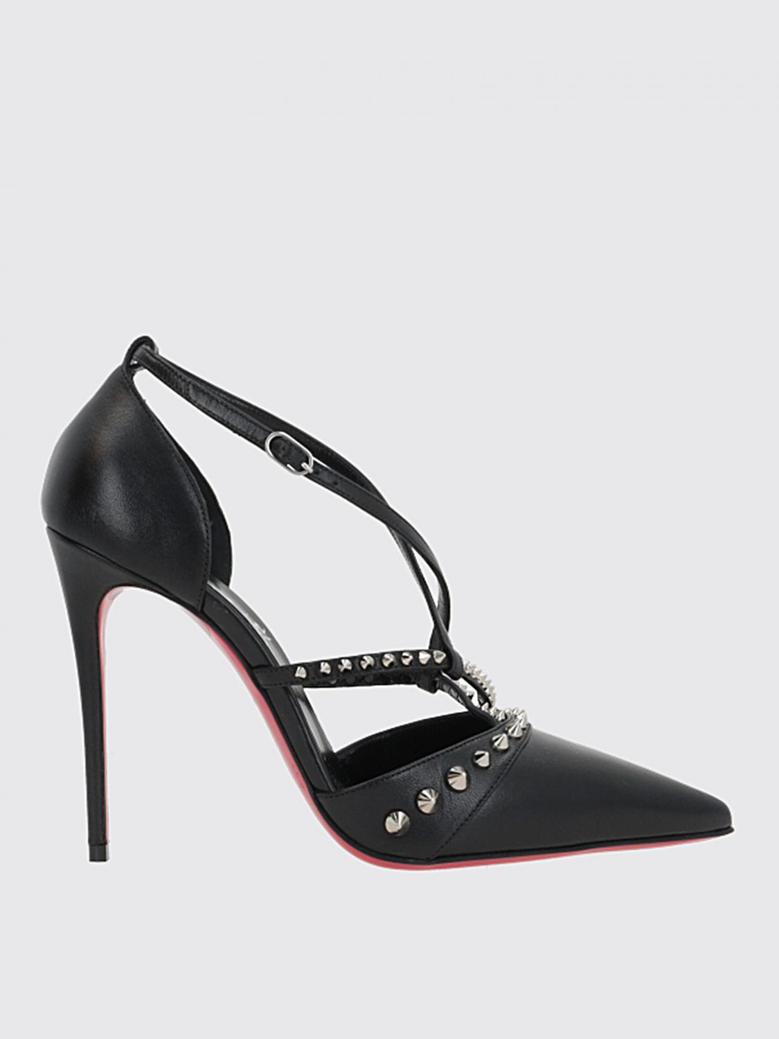 Shop Christian Louboutin High Heel Shoes  Woman Color Black In Schwarz