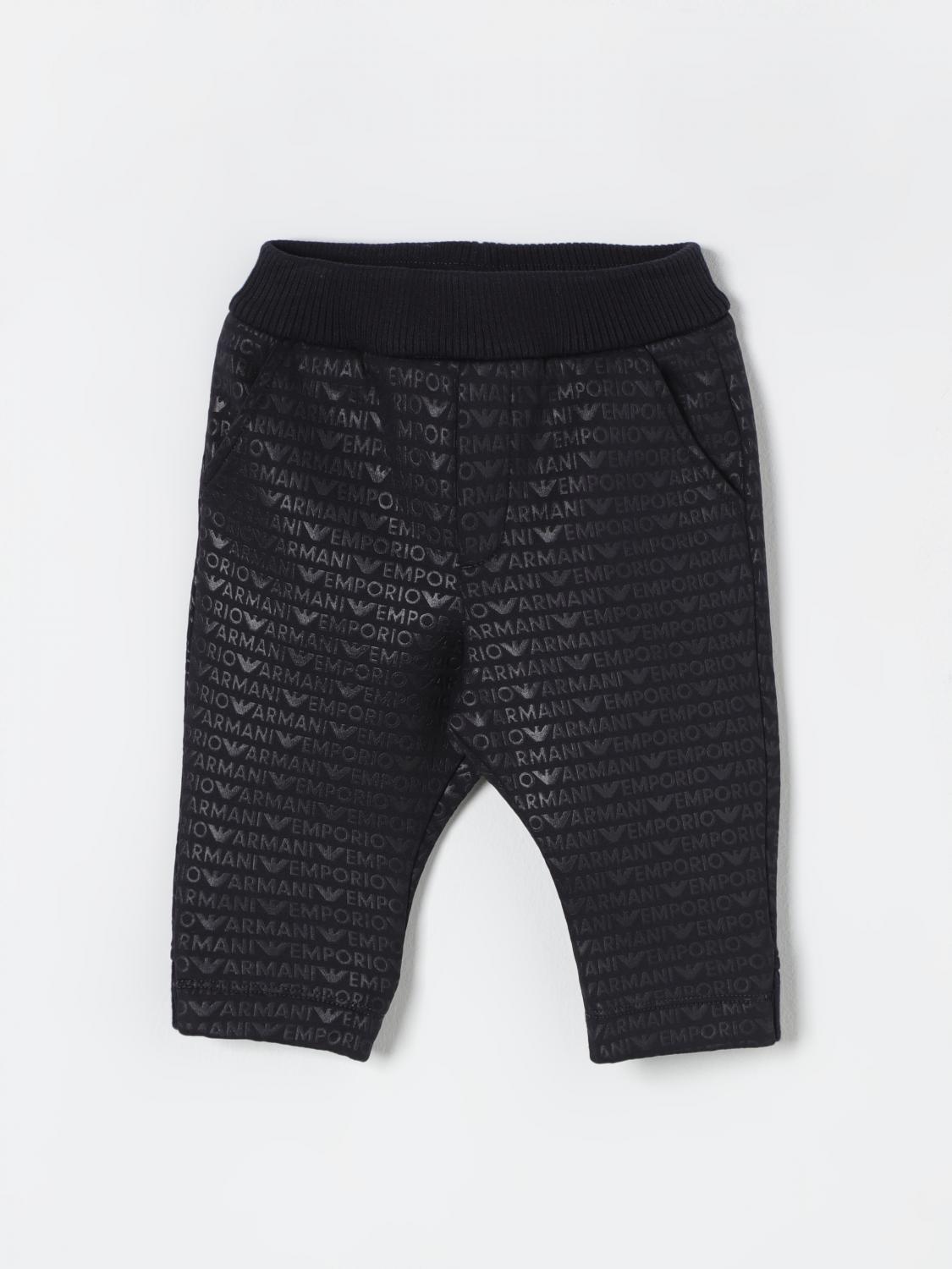 Shop Emporio Armani Pants  Kids Color Navy