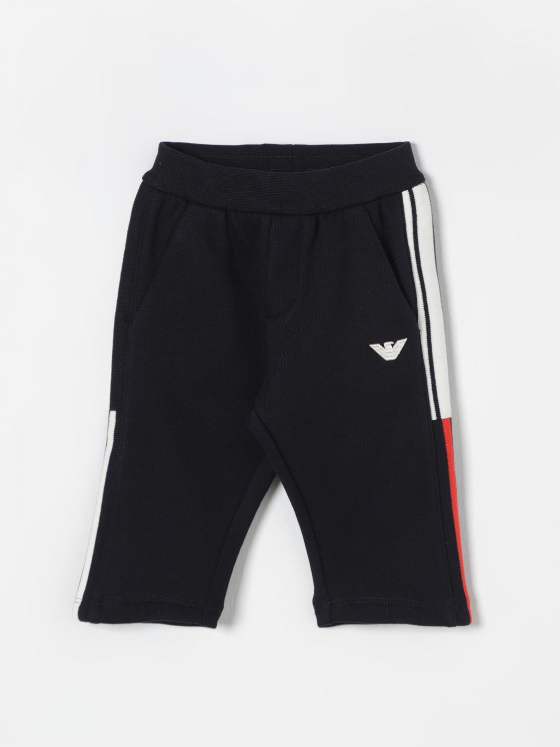 Shop Emporio Armani Pants  Kids Color Navy