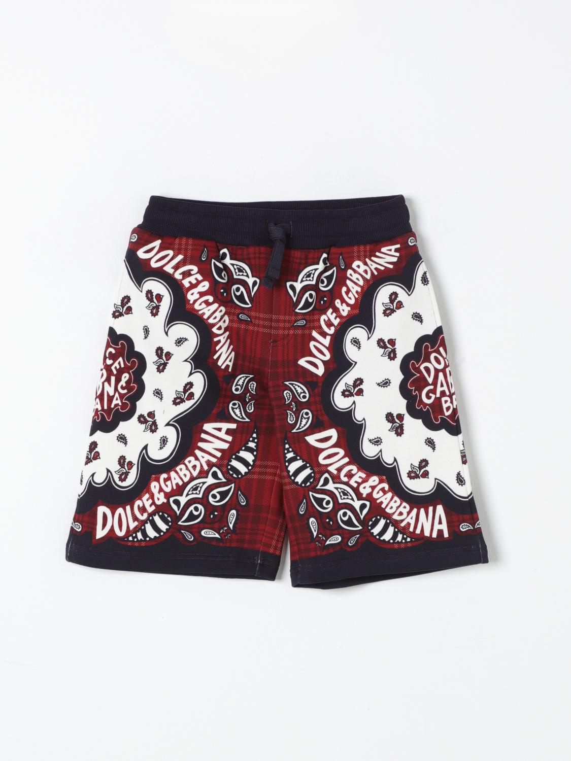 Shop Dolce & Gabbana Shorts  Kids Color Multicolor In Bunt