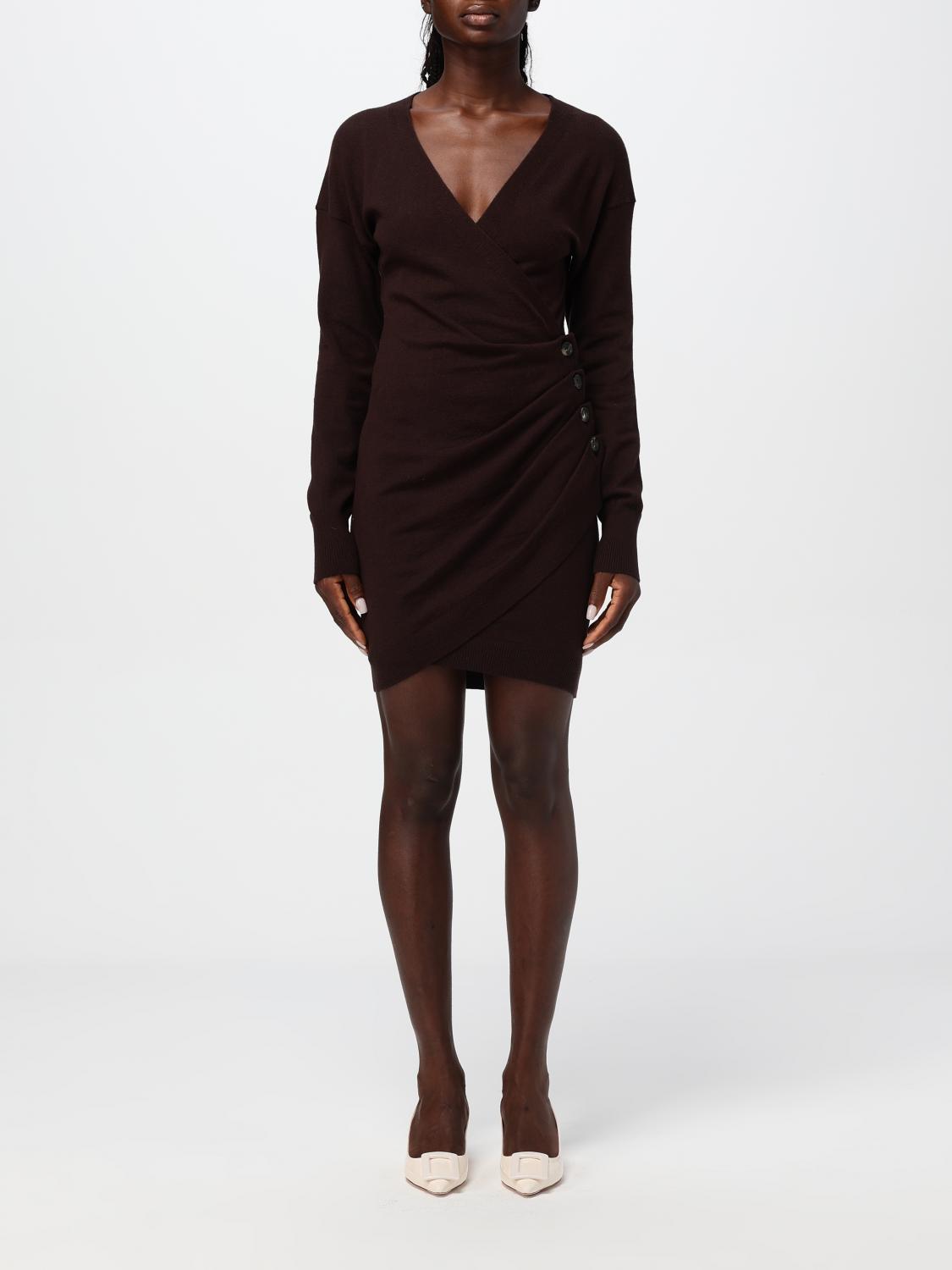 Shop Philosophy Di Lorenzo Serafini Dress  Woman Color Brown