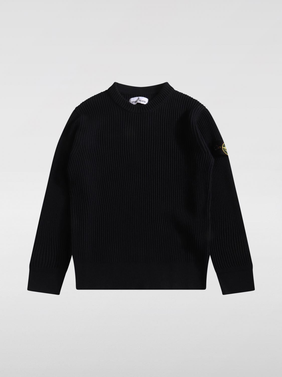 STONE ISLAND JUNIOR Sweater Kids color Blue　STONE ISLAND JUNIOR セーター キッズカラー ブルー STONE