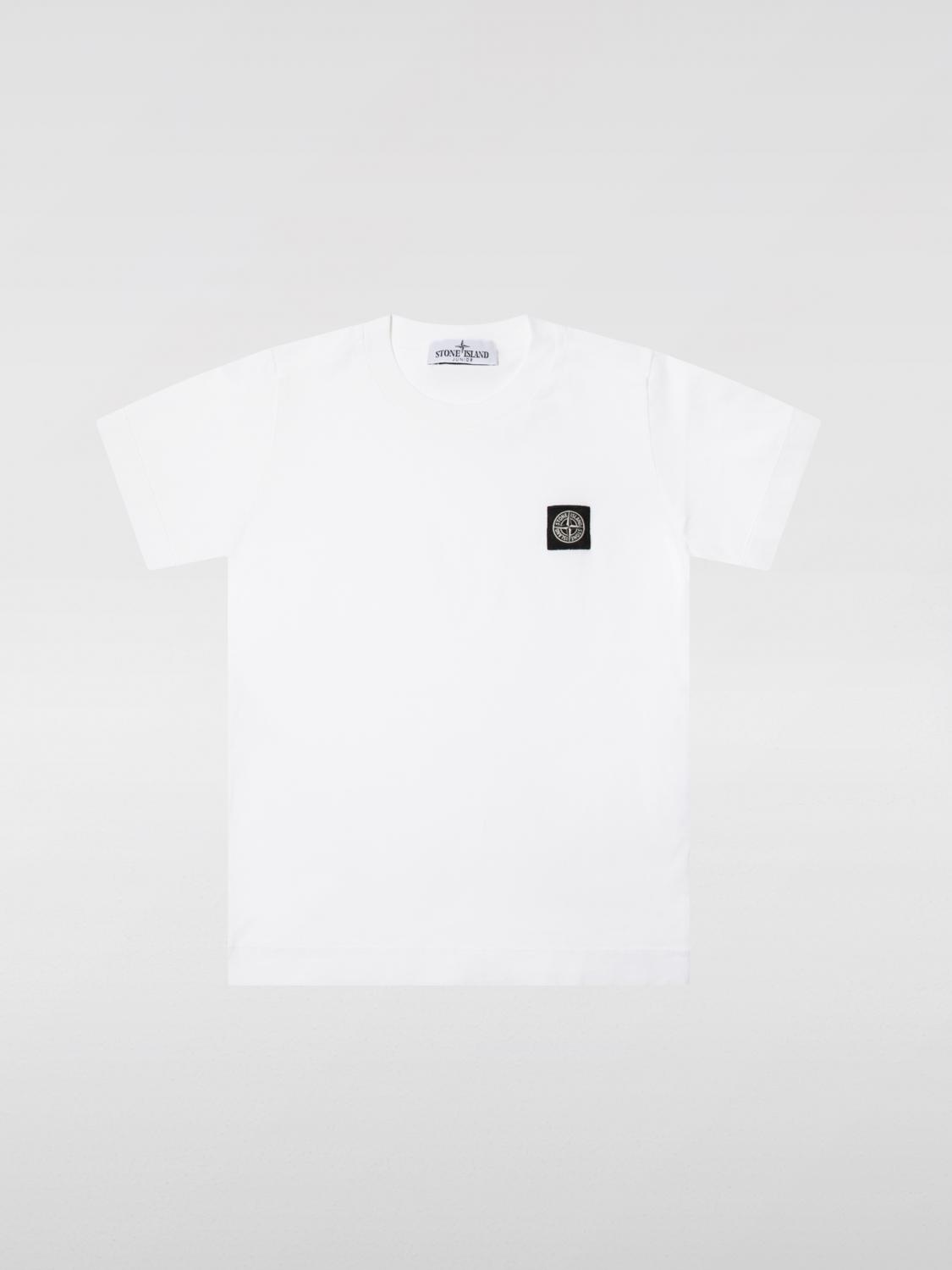 STONE ISLAND T-SHIRT STONE ISLAND JUNIOR KIDS COLOR WHITE F92117001