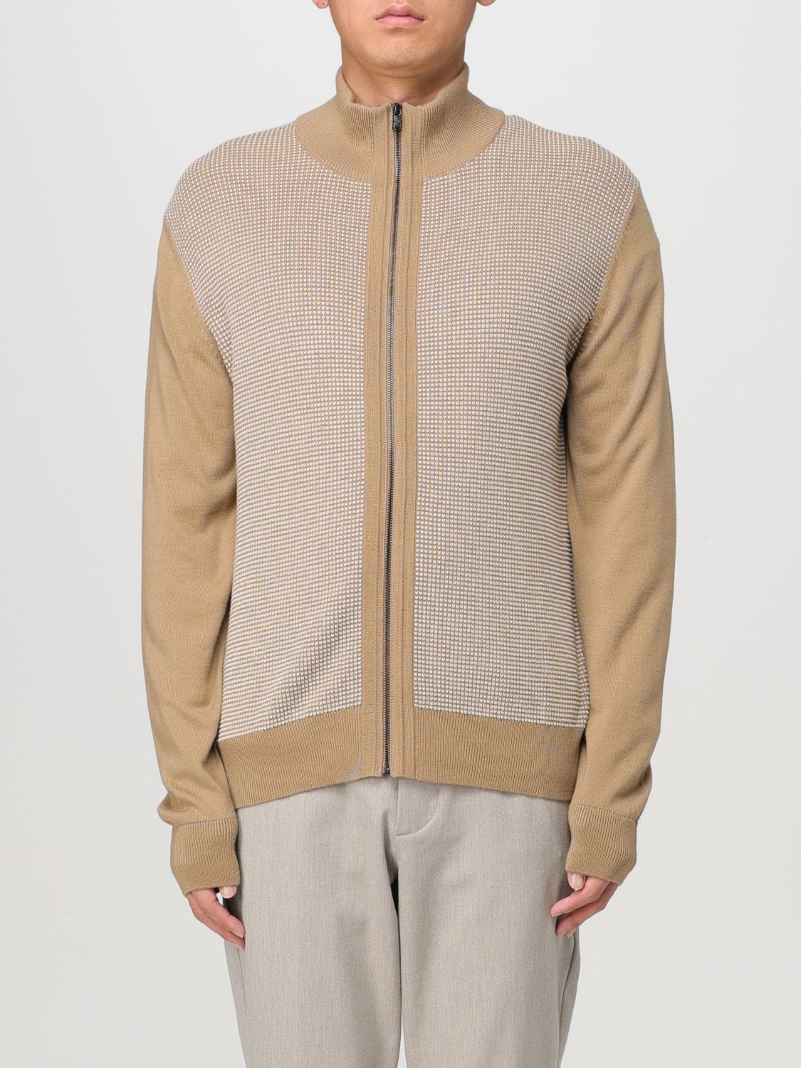 Shop Hugo Boss Cardigan Boss Men Color Beige