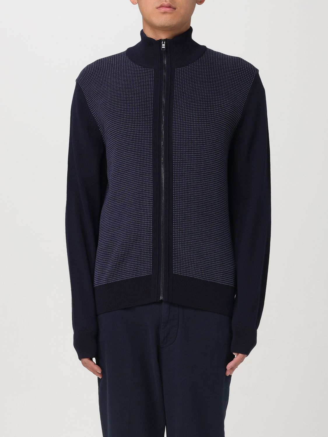 Shop Hugo Boss Cardigan Boss Men Color Navy