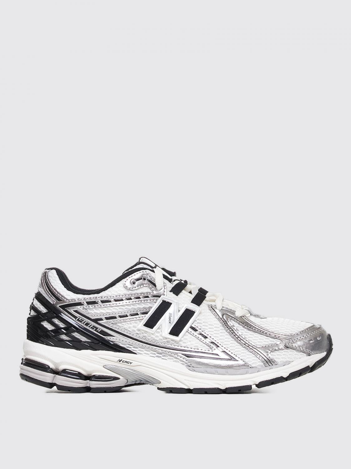 New Balance Multicolor Low Top Sneakers With Logo Detail On The Rear In Tech Fabric Man In White
