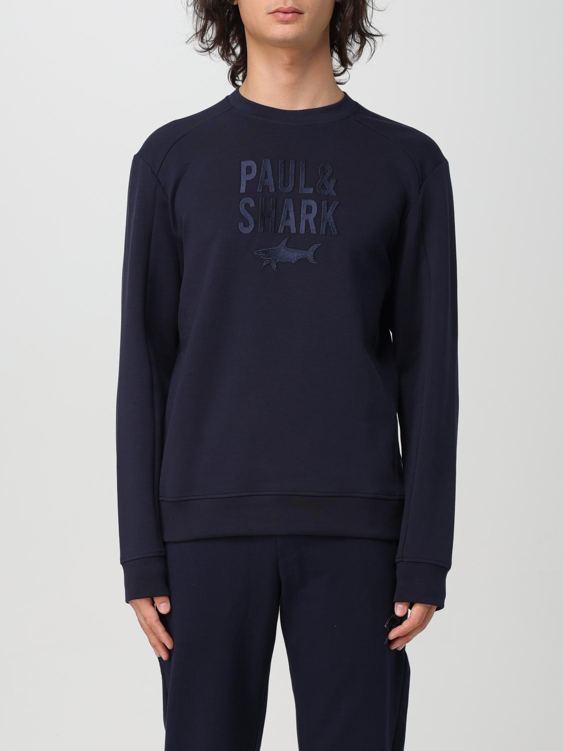 Shop Paul & Shark Sweatshirt  Men Color Blue In Blau