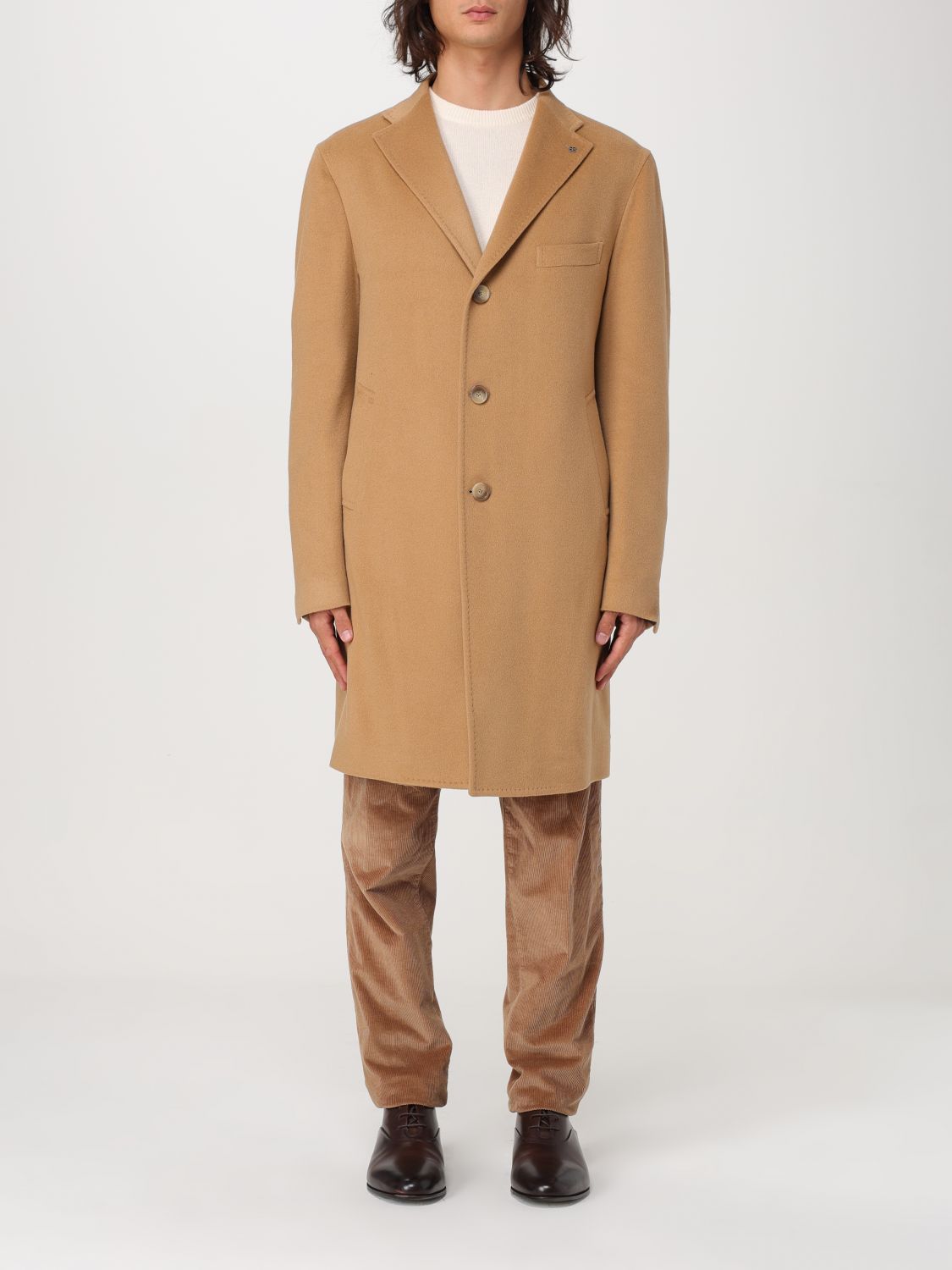 Shop Tagliatore Coat  Men Color Beige