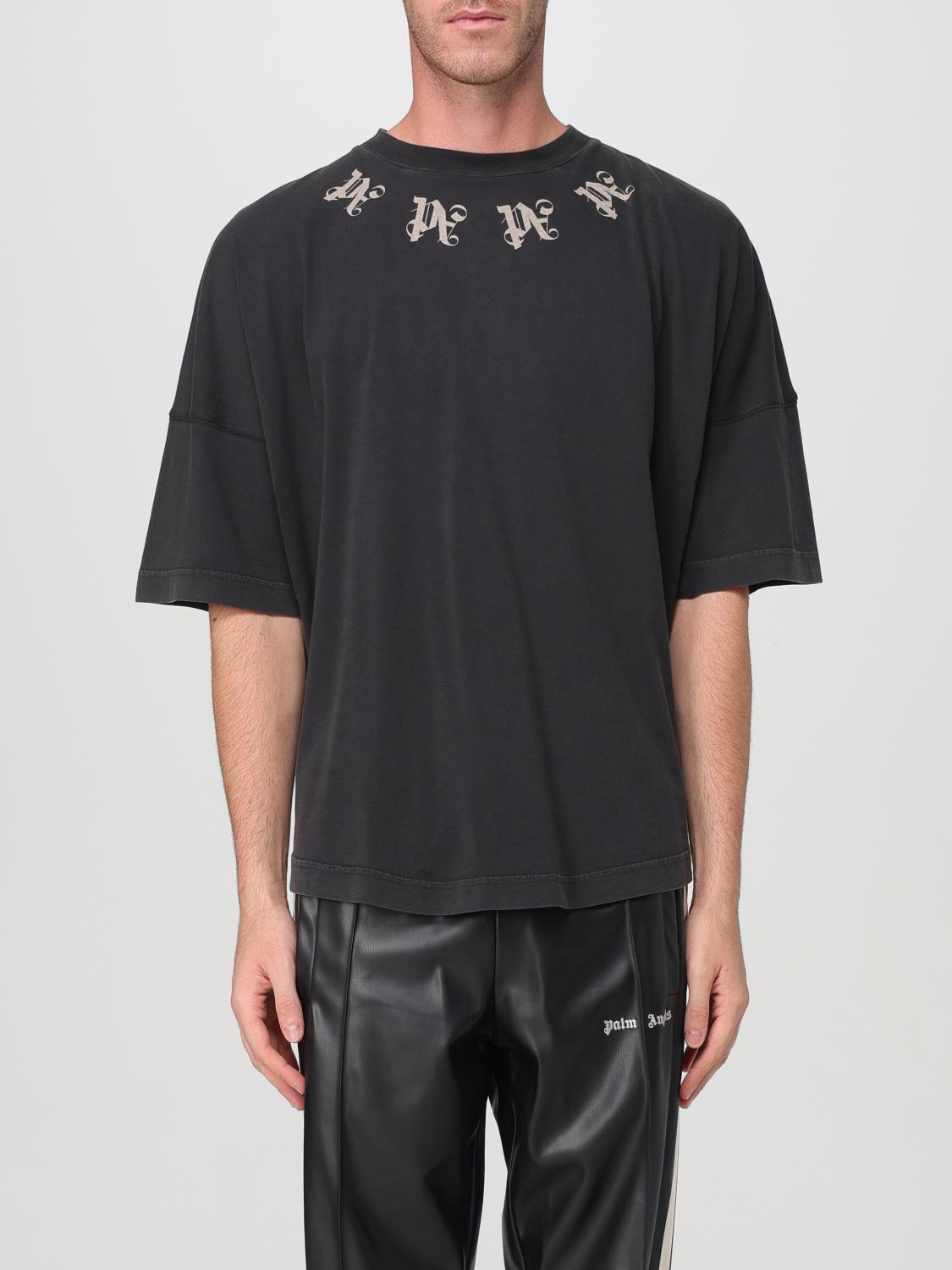 Shop Palm Angels T-shirt  Men Color Black In Schwarz