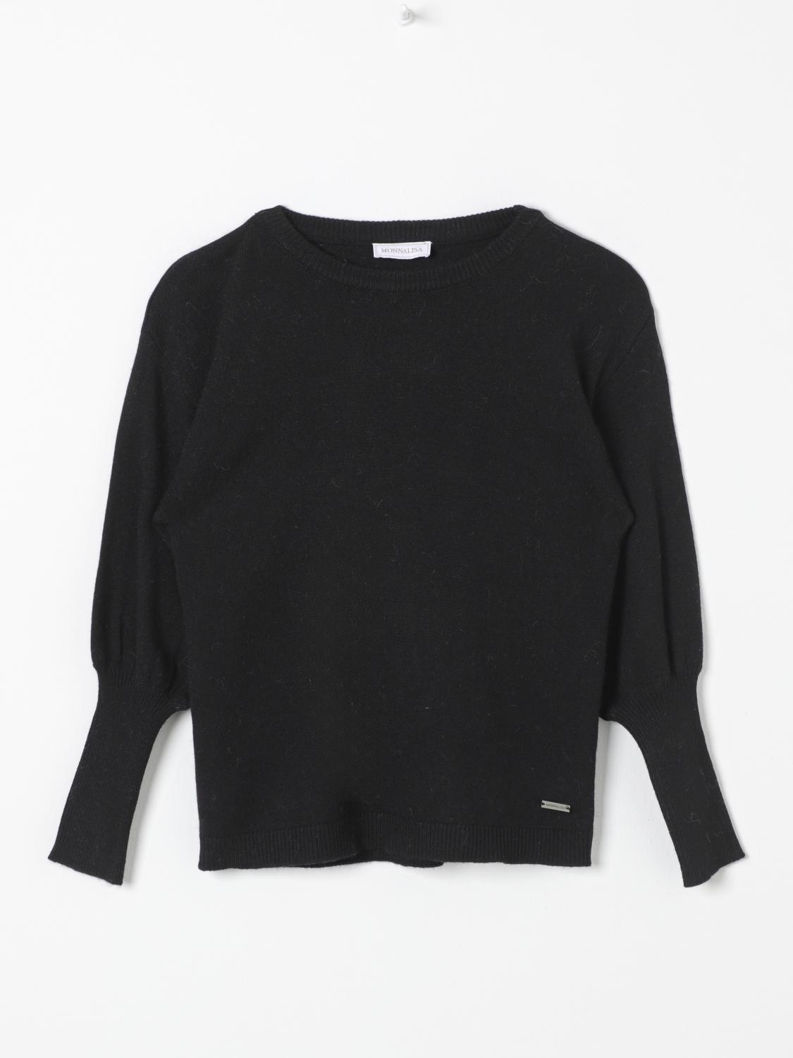 Shop Monnalisa Sweater  Kids Color Black In Schwarz