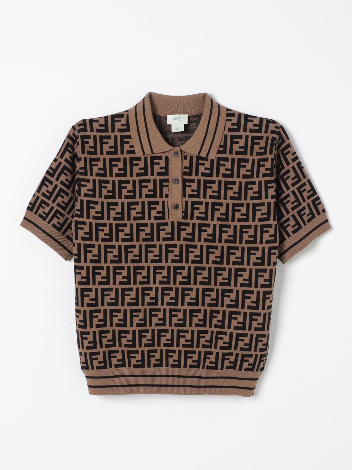 Shop Fendi Sweater  Kids Color Tobacco In Tabak