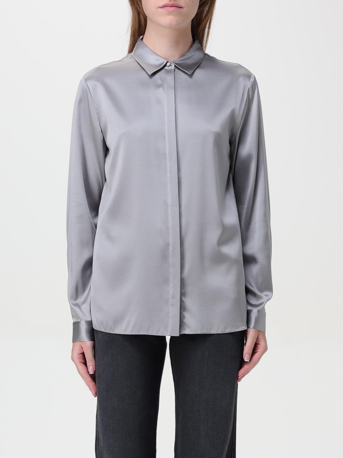 Shop Emporio Armani Shirt  Woman Color Grey In Grau