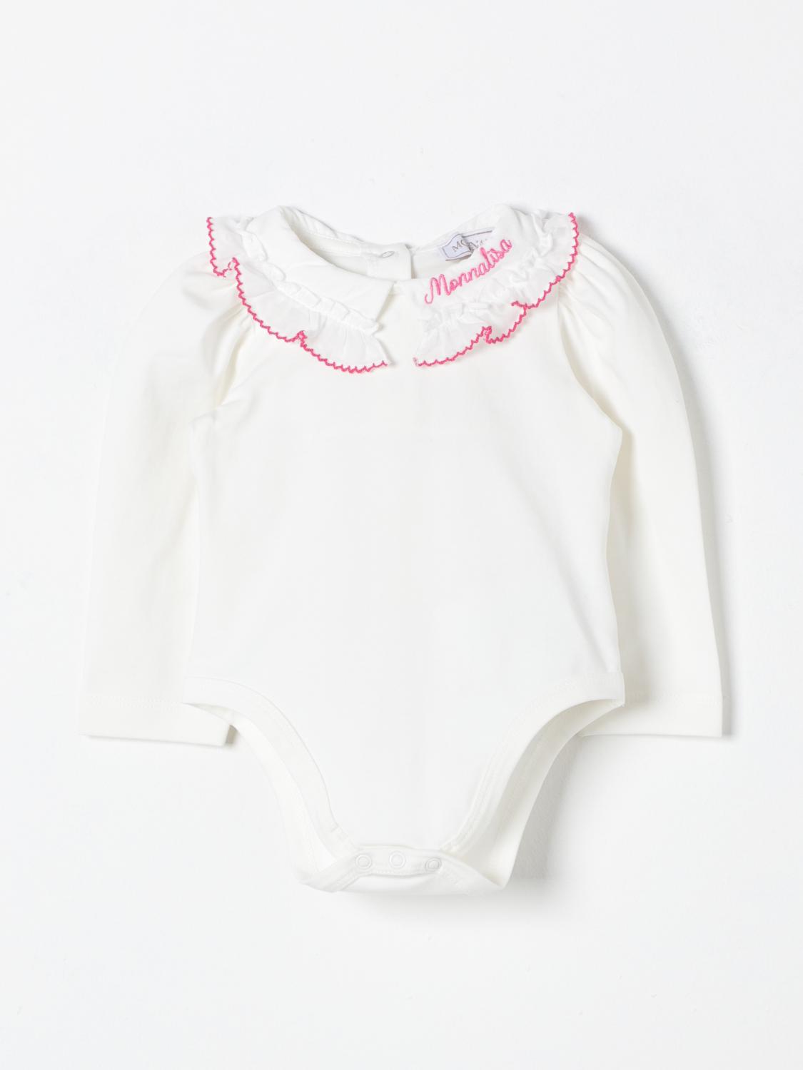 Shop Monnalisa Bodysuit  Kids Color Yellow Cream