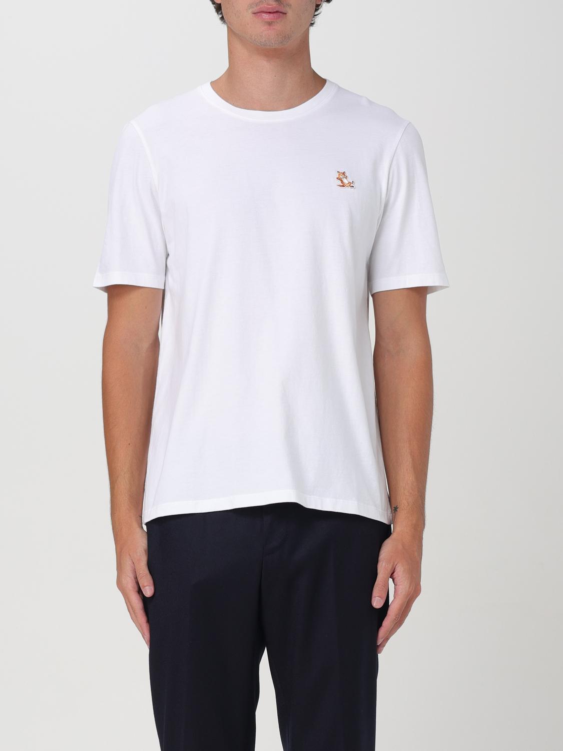 Shop Maison Kitsuné T-shirt  Men Color White In Weiss