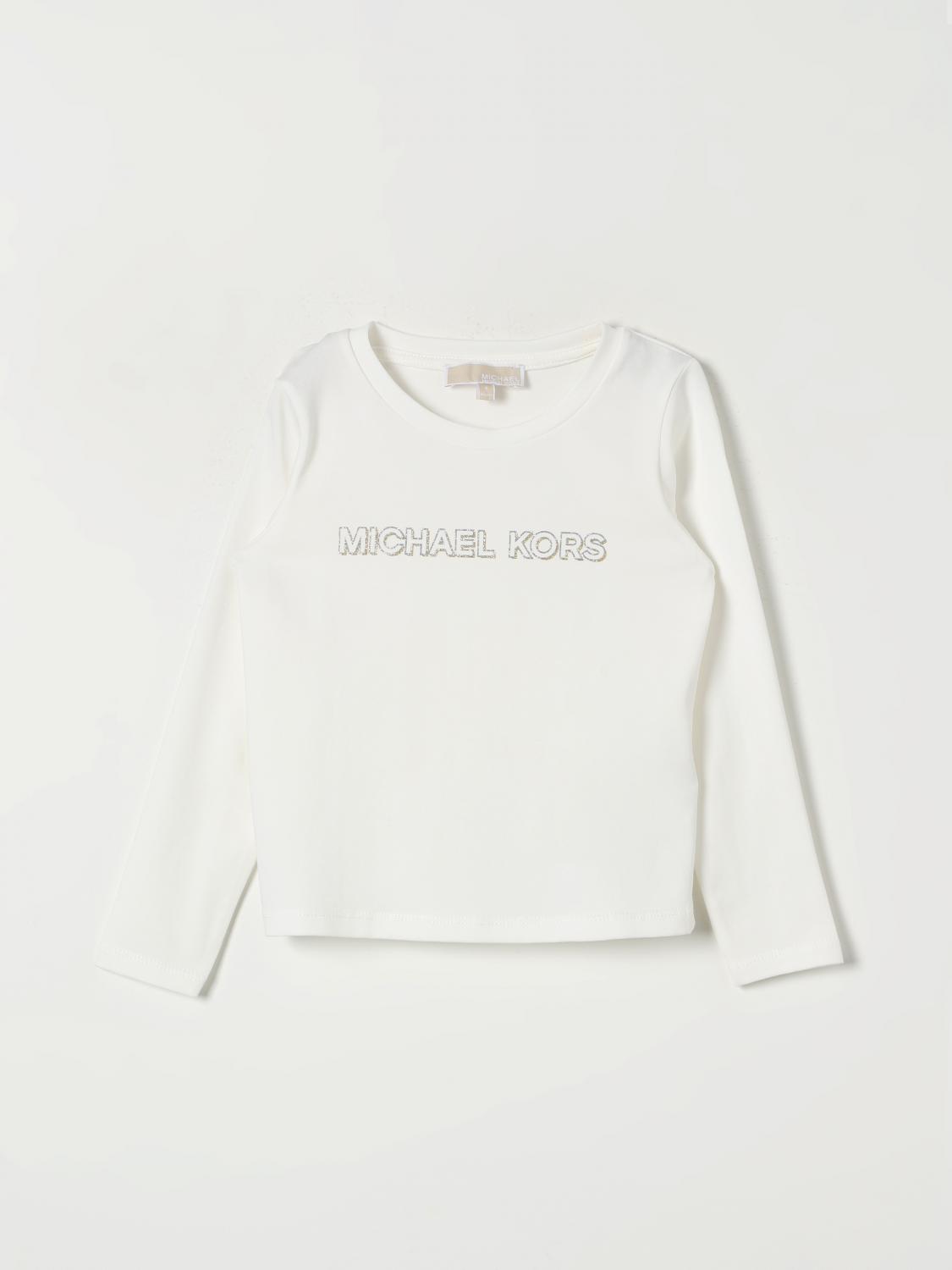 Shop Michael Michael Kors T-shirt  Kids Color White 1 In Weiss 1