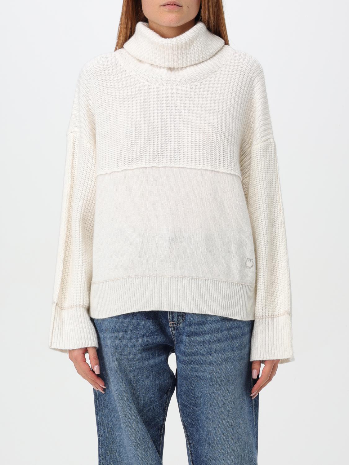 Shop Pinko Sweater  Woman Color White In Weiss