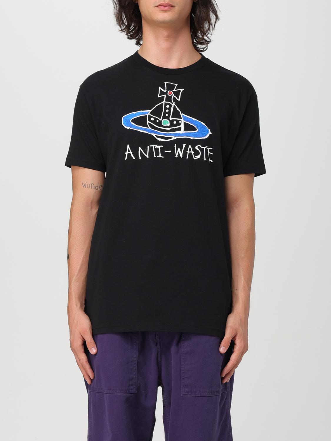 Shop Vivienne Westwood T-shirt  Men Color Black In Schwarz