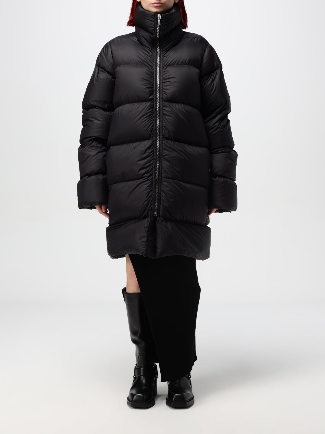 Shop Rick Owens Jacket  Woman Color Black In Schwarz