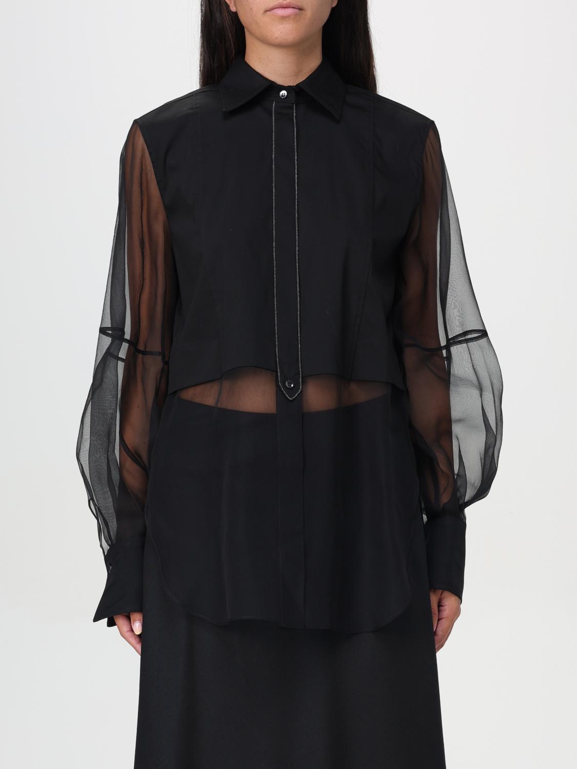 Brunello Cucinelli Shirt Woman Color Black In Schwarz
