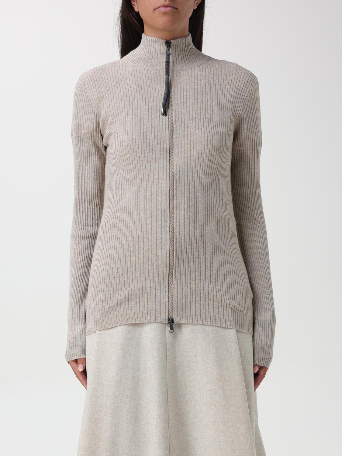 Brunello Cucinelli Sweater Woman Color Beige In Beige