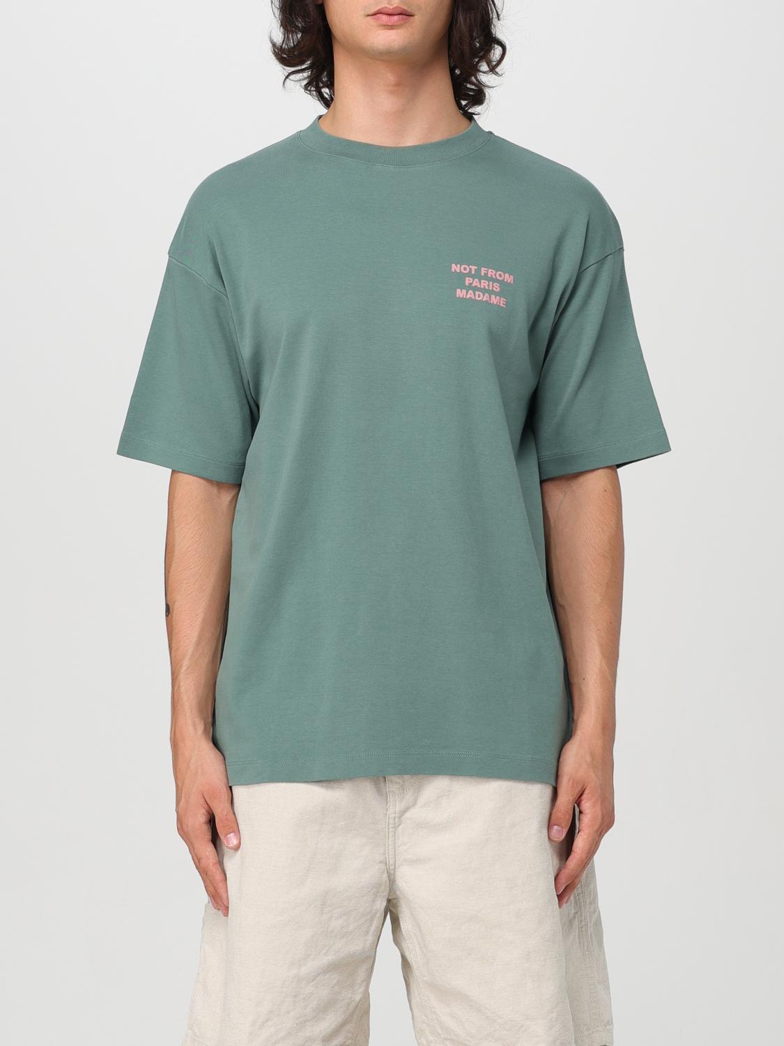 Shop Drôle De Monsieur T-shirt  Men Color Green In Grün