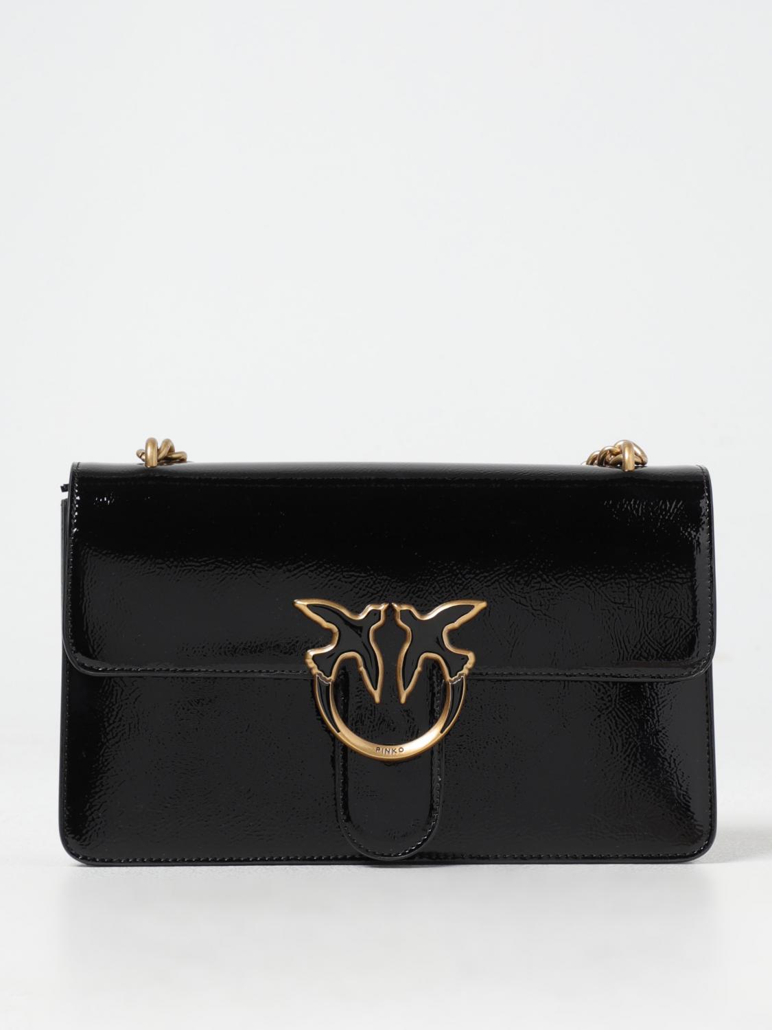 Pinko Shoulder Bag In Black