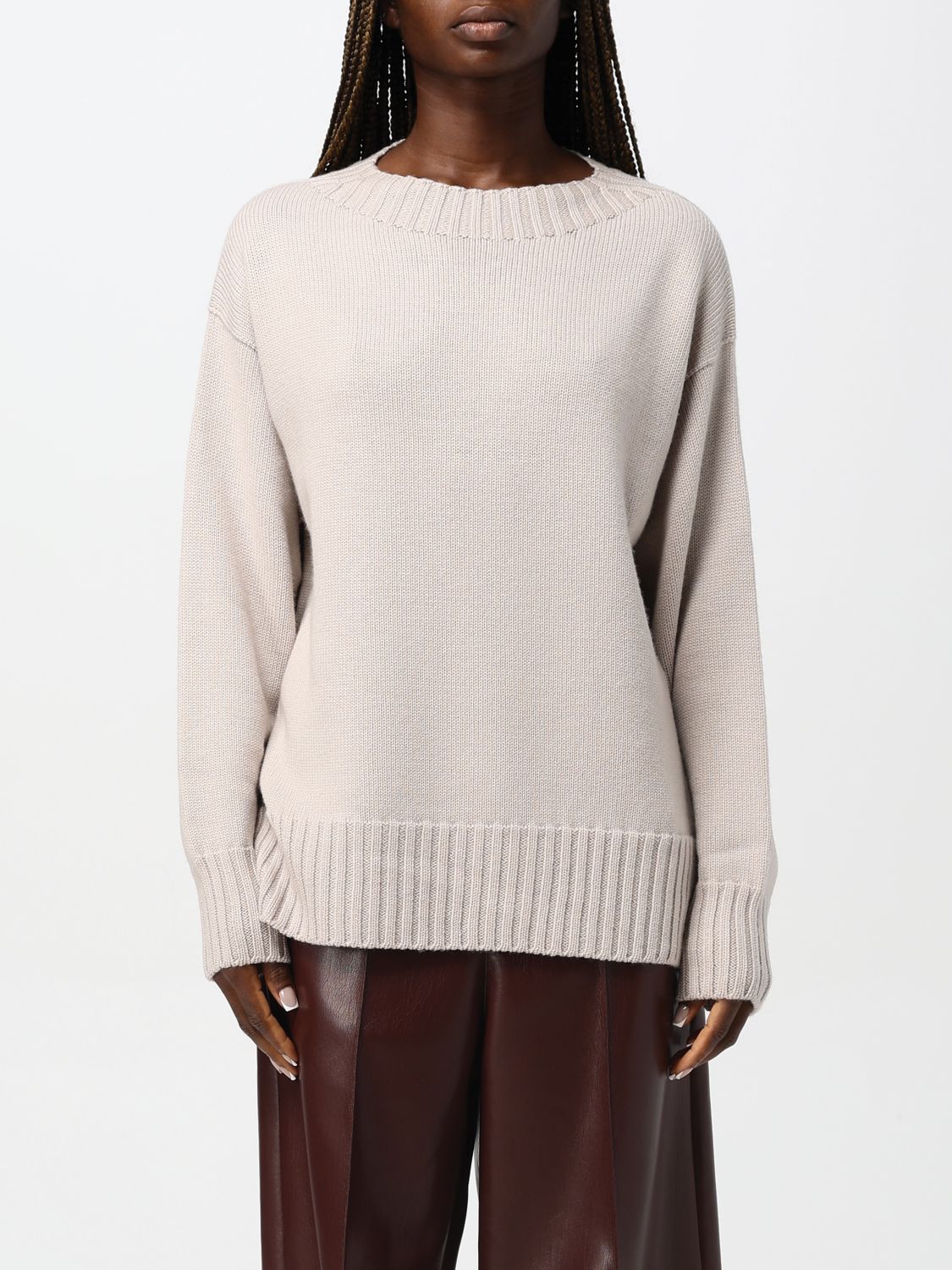 Shop Drumohr Sweater  Woman Color Grey In Grau