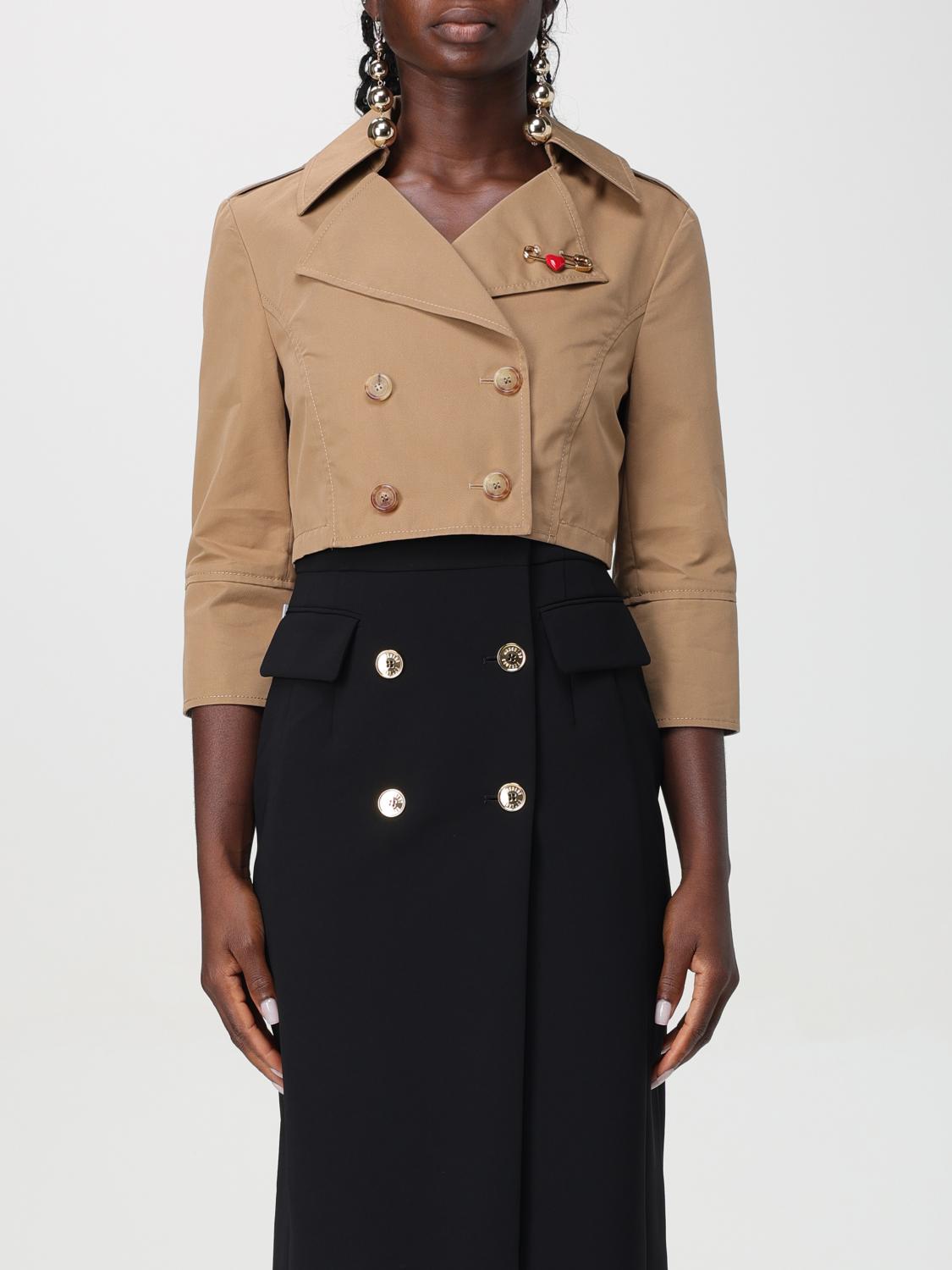 Moschino Jacket Couture Woman Color Brown In Braun