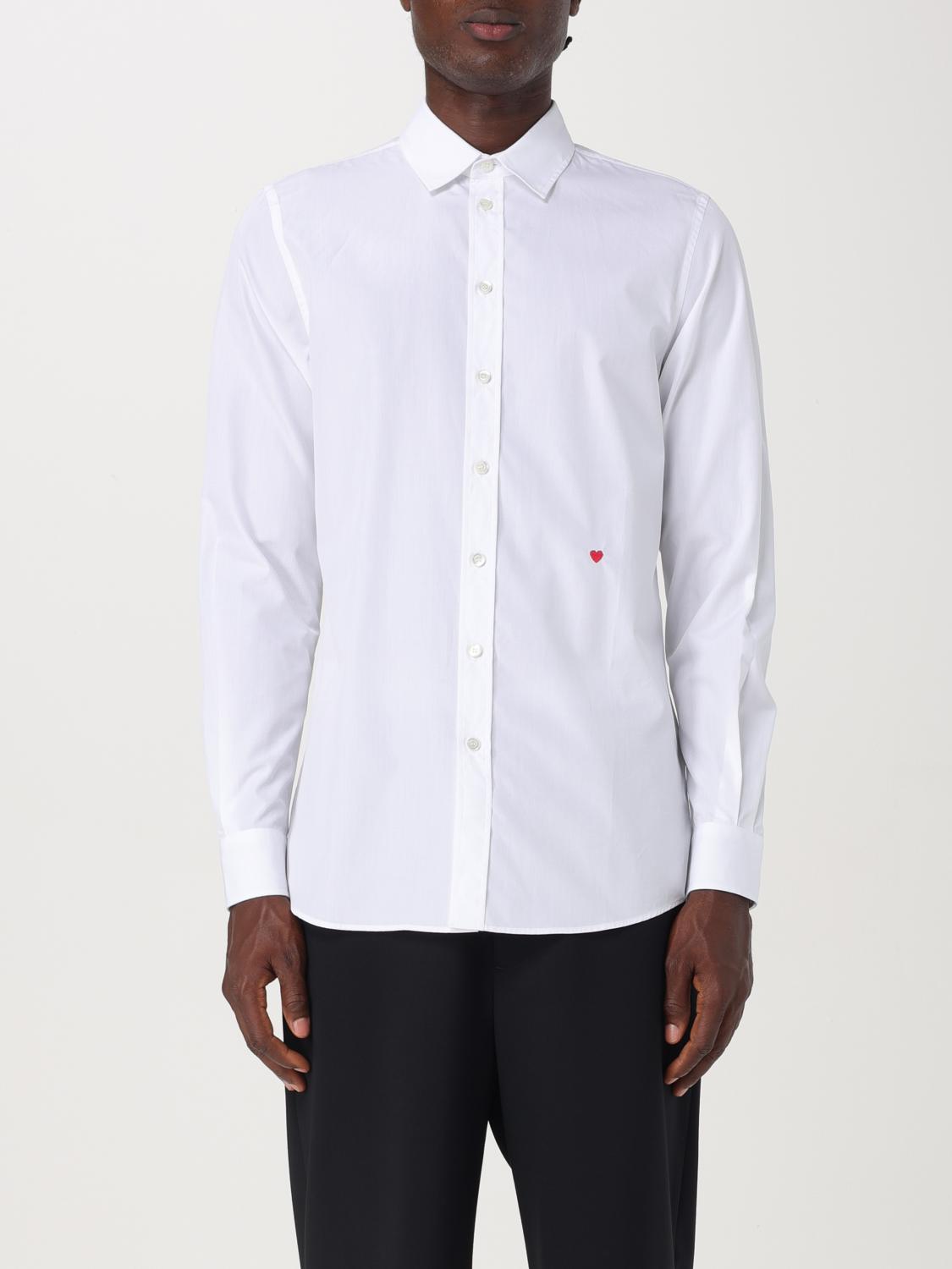 Shop Moschino Couture Shirt  Men Color White In Weiss