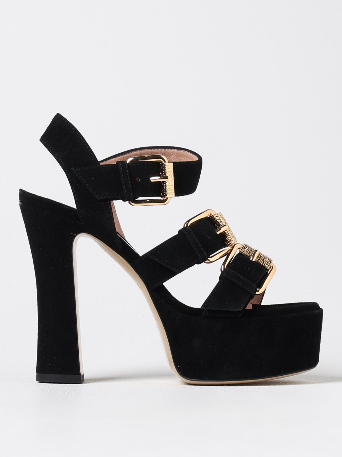 Moschino Heeled Sandals Couture Woman Color Black In Schwarz