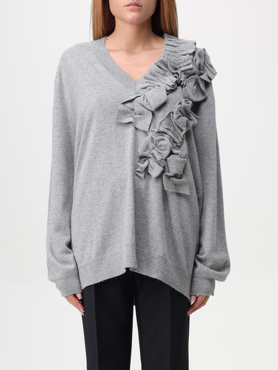 Shop Twinset Sweater  Woman Color Grey In Grau