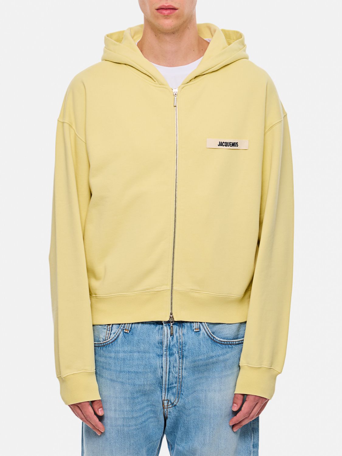 Shop Jacquemus Sweatshirt  Men Color Yellow In Gelb