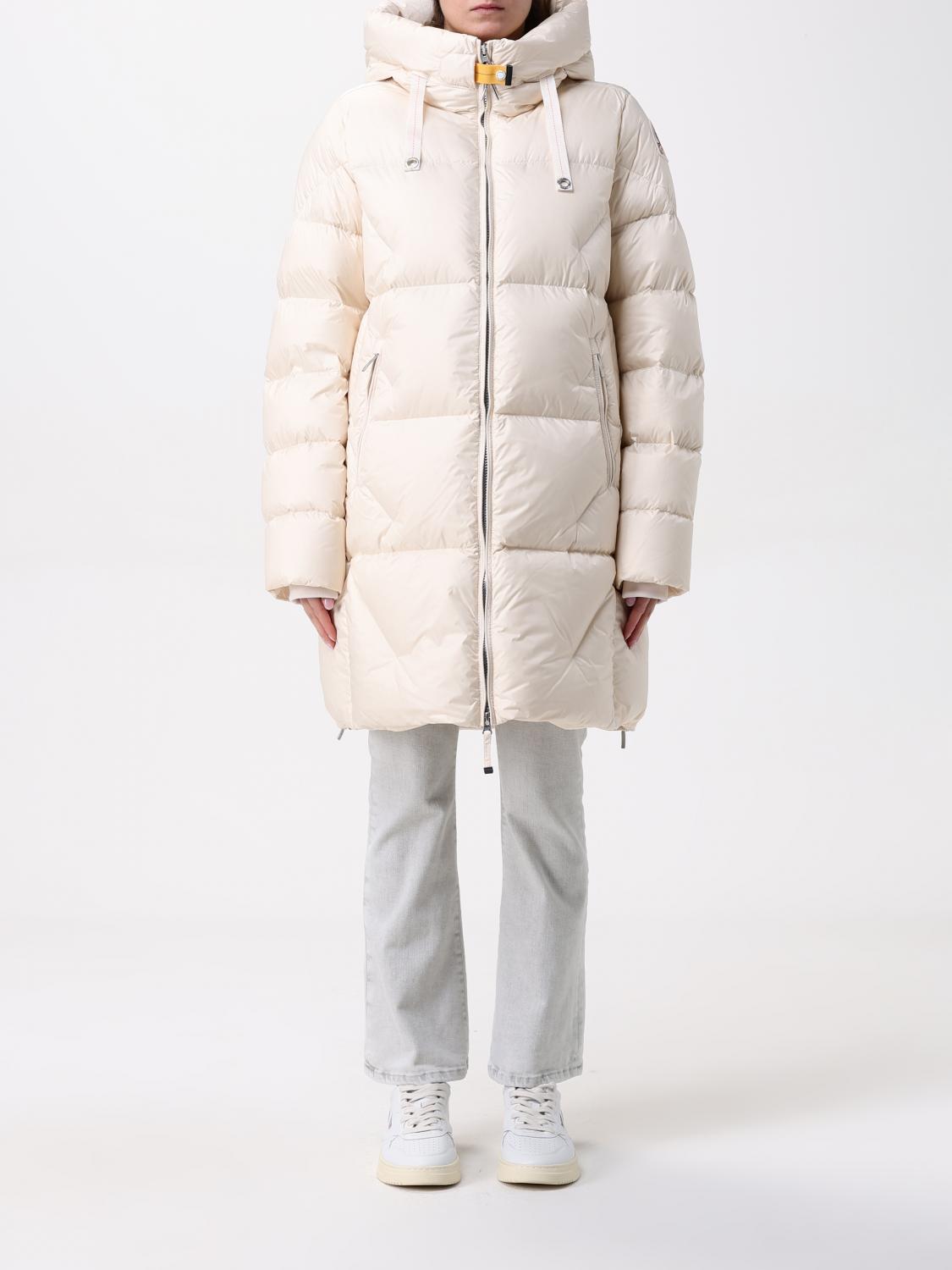 Shop Parajumpers Jacket Woman Color Yellow Cream