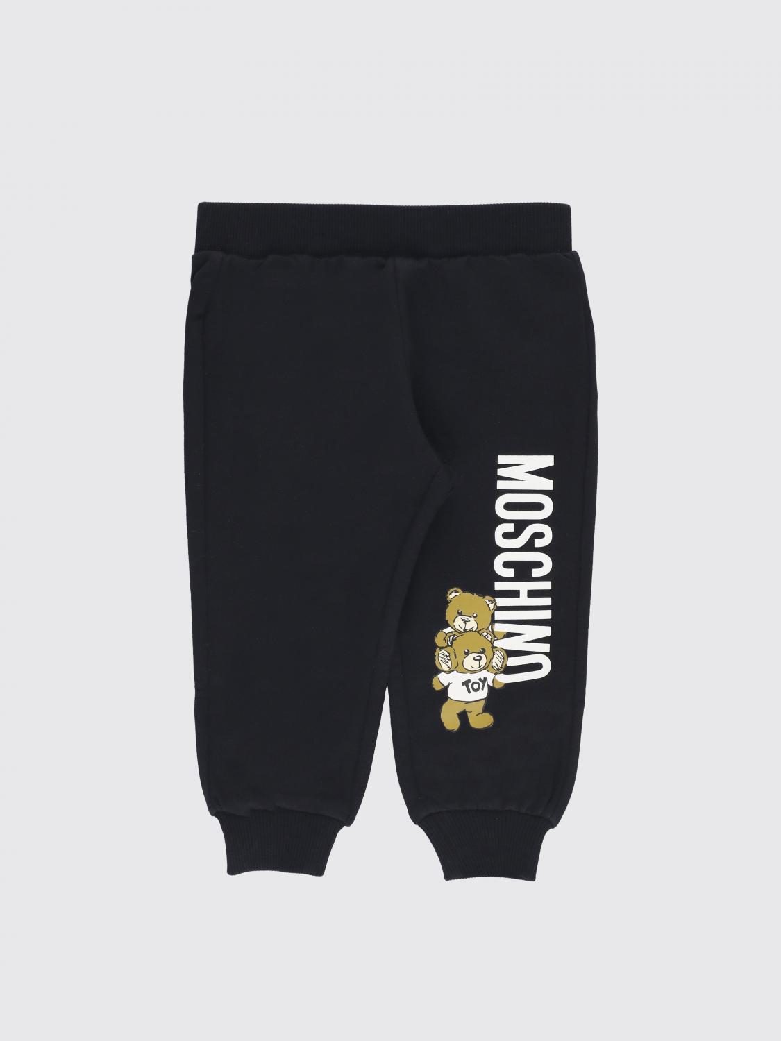 Shop Moschino Pants  Kids Color Black In Schwarz