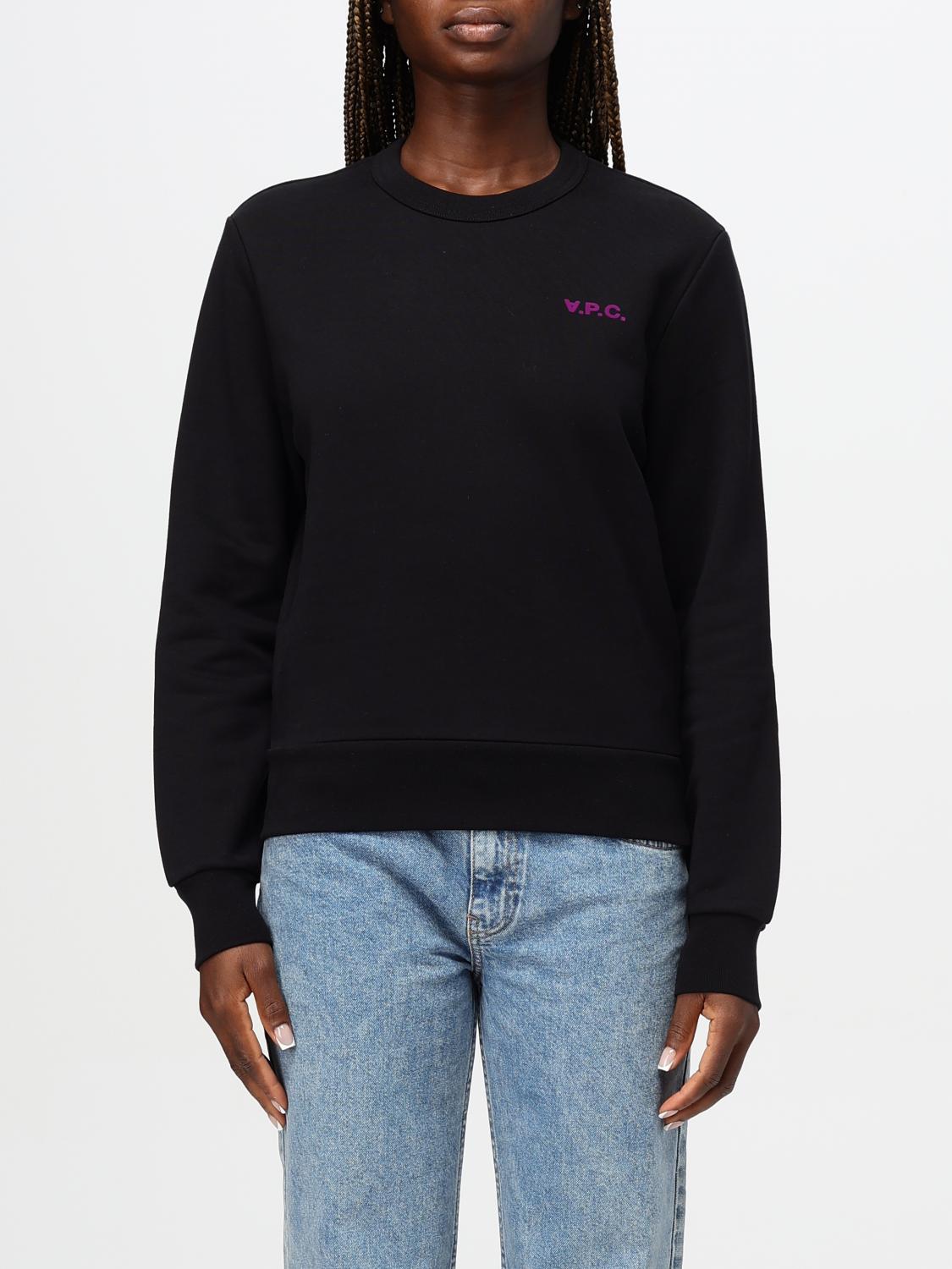Apc A.p.c. Sweatshirt With Logo In Schwarz