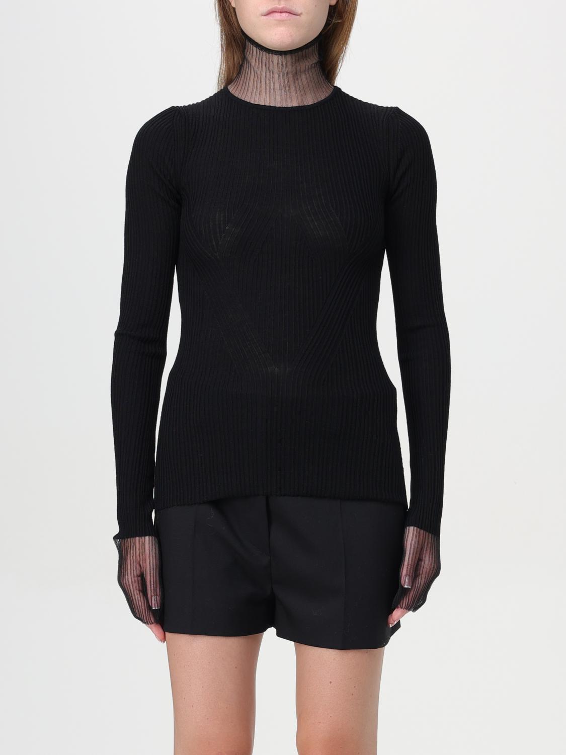 Shop Sportmax Sweater  Woman Color Black In Schwarz