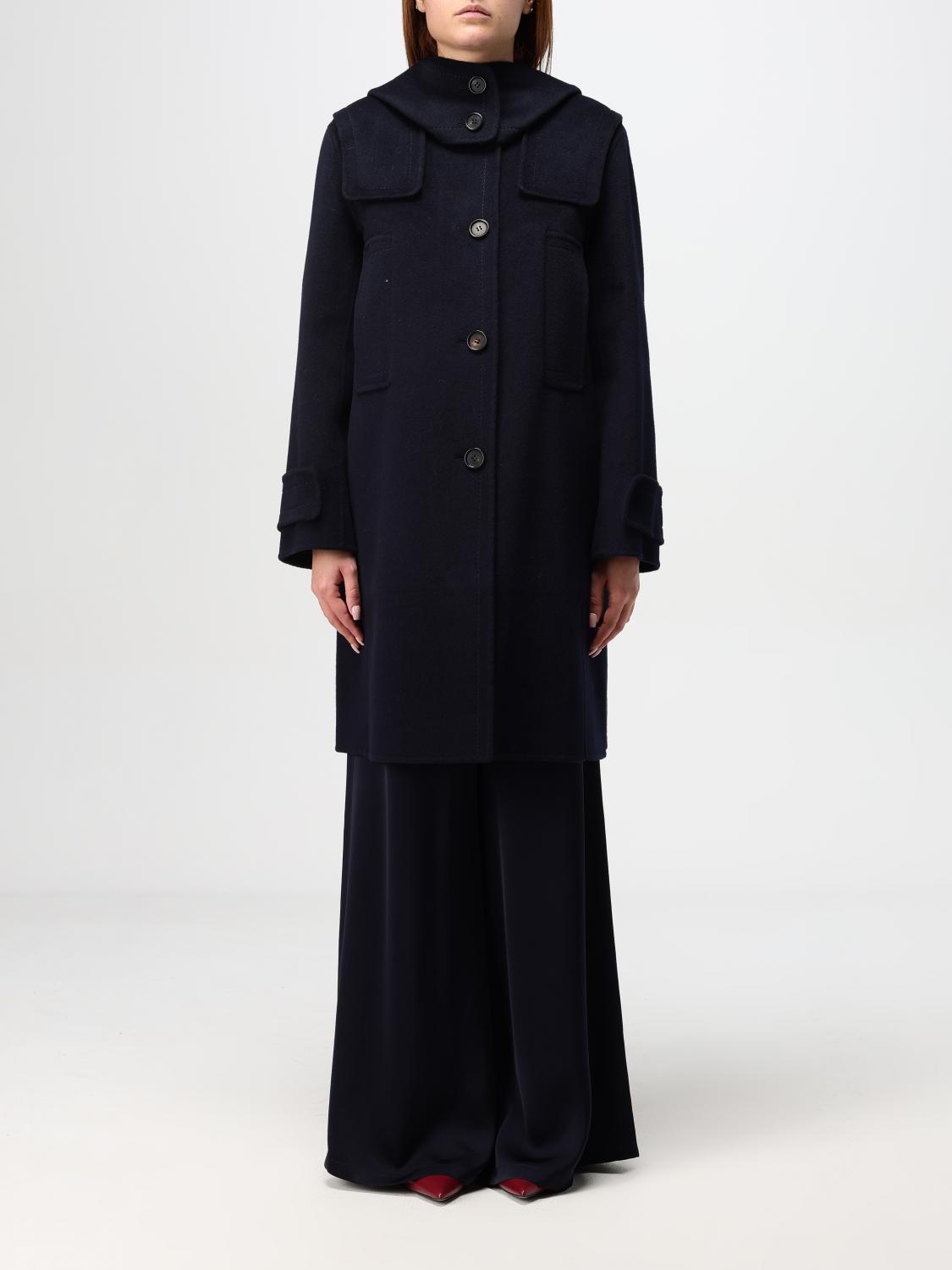 Shop 's Max Mara Coat  Woman Color Blue In Blau