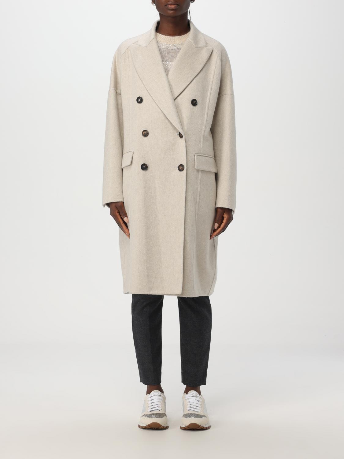 コート BRUNELLO CUCINELLI Woman Coat Grey MG5017835P C7958 Brunello Cucinelli Coat Woman Color Grey In Grau | ModeSens