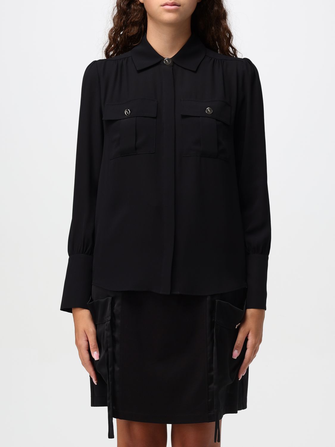 Shop Liu •jo Shirt Liu Jo Woman Color Black In Schwarz