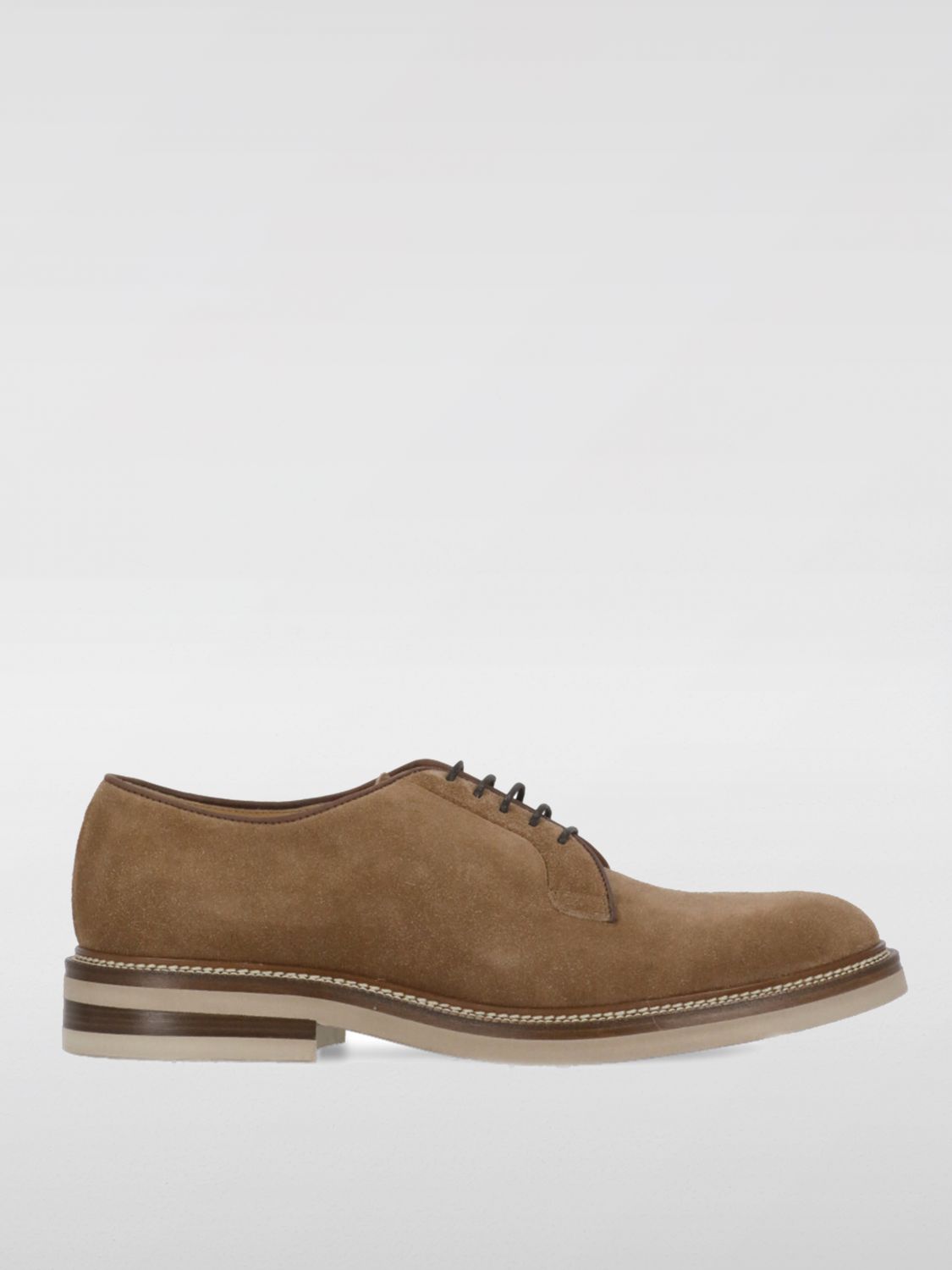 Shop Brunello Cucinelli Brogue Shoes  Men Color Brown In Braun