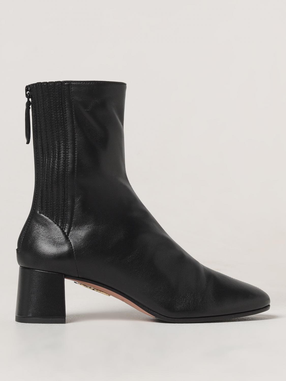 Aquazzura Women's "saint Honorã©" Ankle Boots In Schwarz